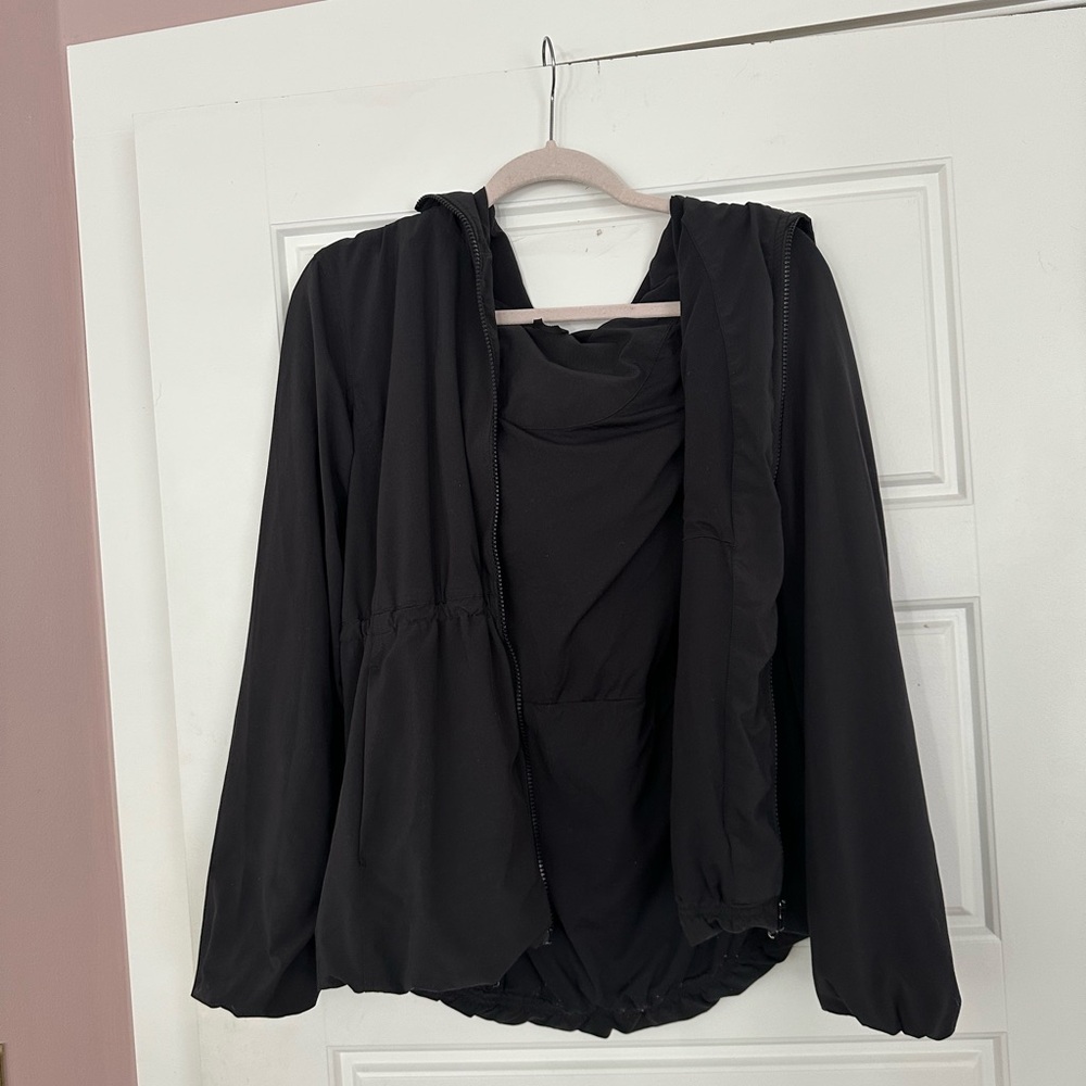 lululemon athletica Black Utility Jacket Hooded Lightweight